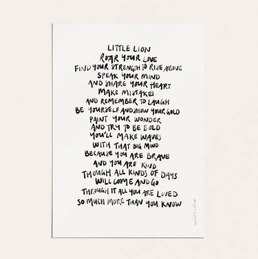 Little Lion Unframed Print